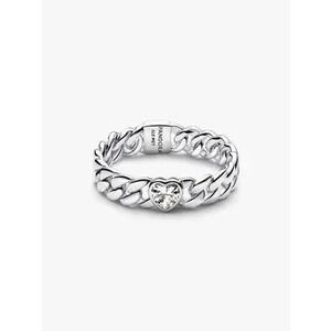 Pandora Heart Cuban Chain Ring